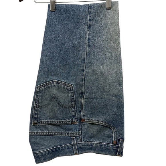 038 Levi’s 505 Hungary |Regular Fit Blue Denim Jeans With Faded Wash(Size 30x32) - Picture 7 of 11